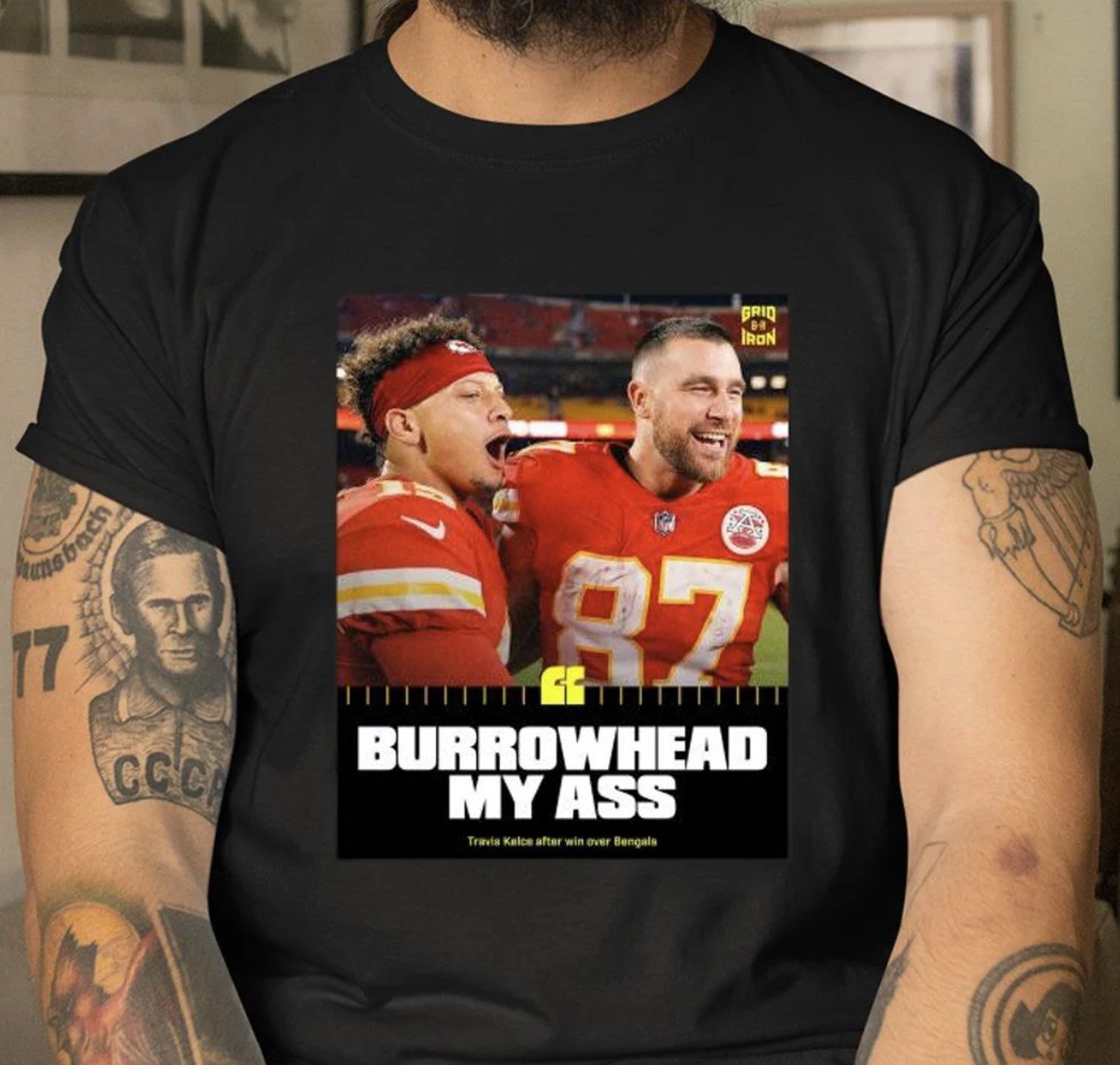 Official Travis Kelce 87 Burrowhead My Ass TShirt