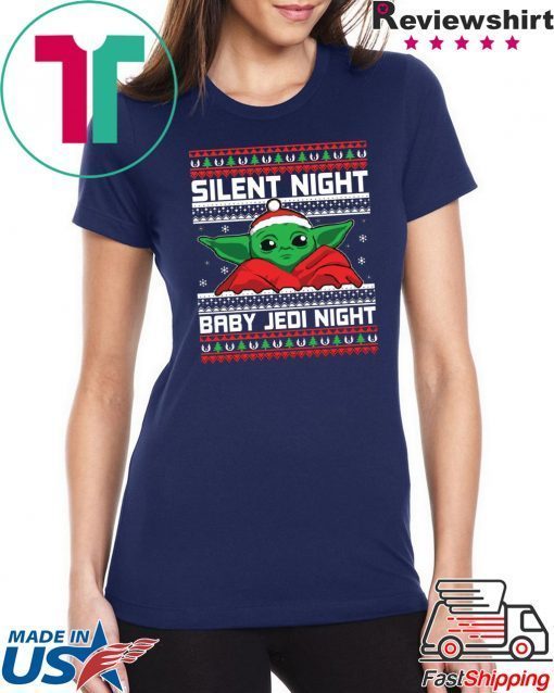 Baby Yoda Silent Night Baby Jedi Night Shirt Merry Christmas 2020