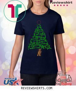 Guns Christmas Tree Funny T-Shirt