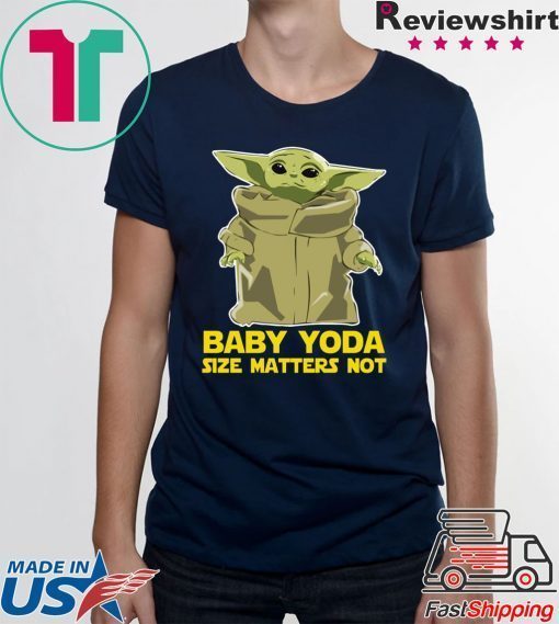 Size Matters Not Baby Yoda The Mandalorian Shirt Merry Christmas 2020