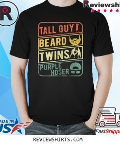 TALL GUY BEARD TWINS PURPLE HOSER Shirt