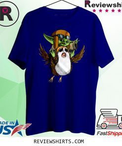 The Child Yoda Riding Porg T-Shirt