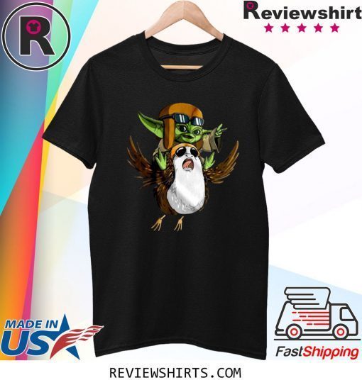 The Child Yoda Riding Porg T-Shirt