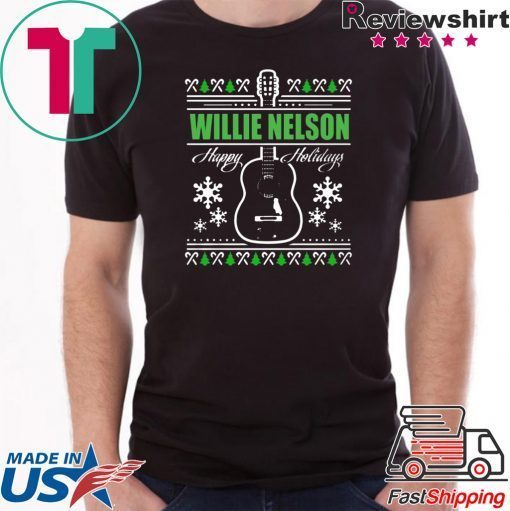 Willie Nelson guitar Christmas Shirts