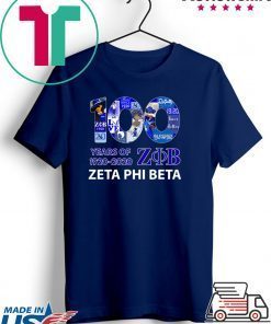 100 Years Of 1920-2020 ZOB Zeta Phi Beta Gift T-Shirts