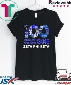 100 Years Of 1920 2020 Zeta Phi Beta Offcial T-Shirts