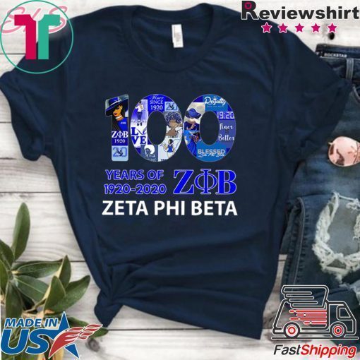 100 Years Of 1920 2020 Zeta Phi Beta Offcial T-Shirts