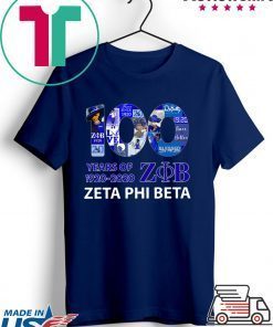 100 Years Of 1920 2020 Zeta Phi Beta Gift T-Shirt