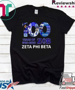 100 Years Of 1920 2020 Zeta Phi Beta Gift T-Shirt