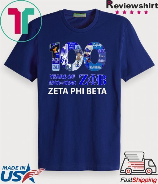 100 Years Of 1920 2020 Zeta Phi Beta Offcial T-Shirt