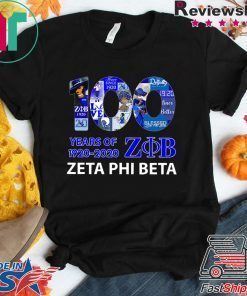 100 Years Of 1920 2020 Zeta Phi Beta Offcial T-Shirt
