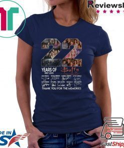 22 years of Buffy 1997 2019 thank you for the memories signature Gift T-Shirt