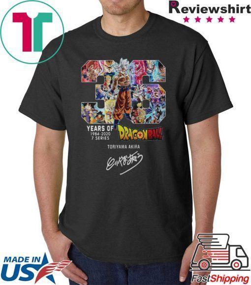36 Years Of Dragonball 19842020 Toriyama Akira Gift T-Shirt