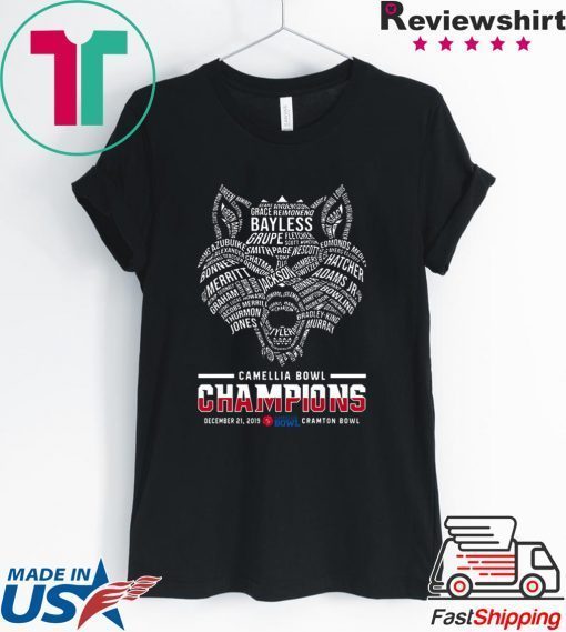 Arkansas State Red Wolves Camellia Bowl Champions Gift T-Shirts