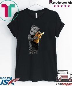 Baby Groot Hug Pikachu Gift T-Shirt