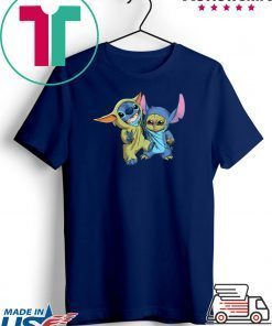 Baby Stitch and Baby Yoda Gift T-Shirt