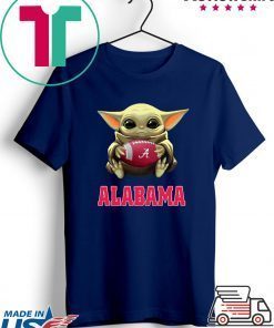 Baby Yoda Alabama Crimson Tide football Gift T-Shirt