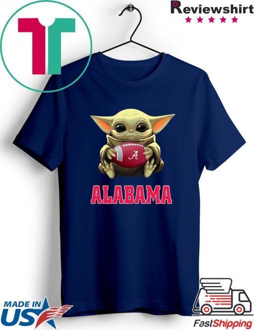 Baby Yoda Alabama Crimson Tide football Gift T-Shirt