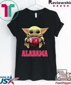 Baby Yoda Alabama Crimson Tide football Gift T-Shirt