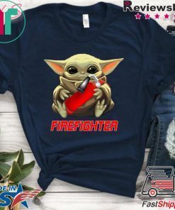 Baby Yoda And Firefighter Gift T-Shirt