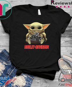 Baby Yoda And Harley Davidson Gift T-Shirt
