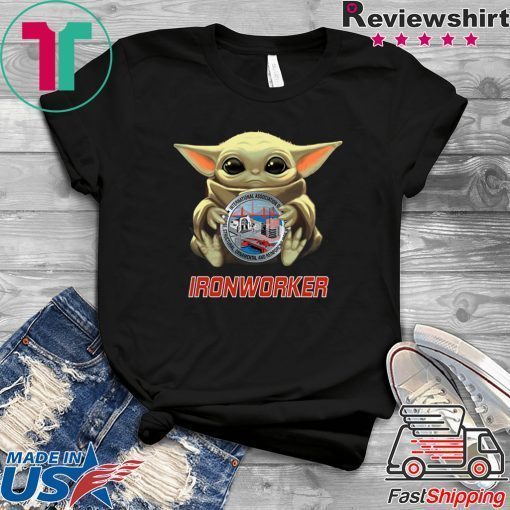 Baby Yoda And Ironworker Logo Gift T-Shirt