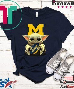 Baby Yoda And Michigan Gift T-Shirt