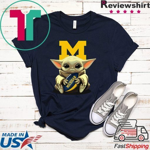 Baby Yoda And Michigan Gift T-Shirt