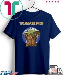 Baby Yoda Baltimore Ravens Logo Gift T-Shirt