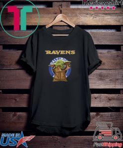 Baby Yoda Baltimore Ravens Logo Gift T-Shirt