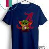 Baby Yoda Hug Alabama Crimson Tide Ball Logo Gift T-Shirt