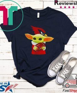 Baby Yoda Hug Arizona Cardinals Gift T-Shirt