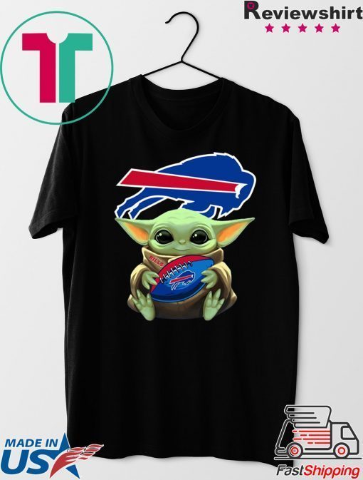 Baby Yoda Hug Buffalo Bills Gift T-Shirt