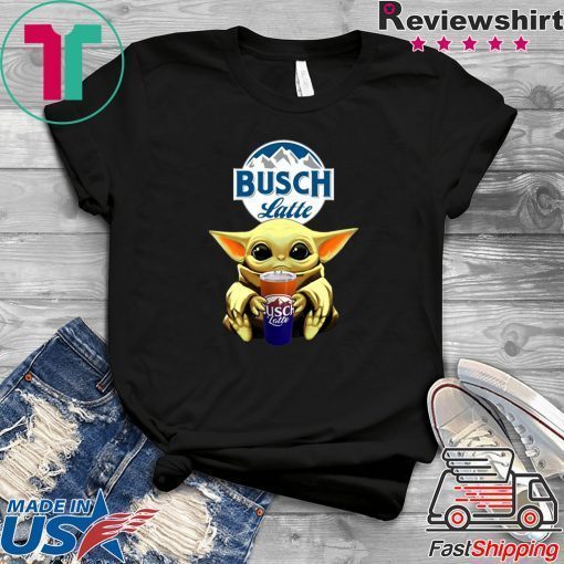 Baby Yoda Hug Busch Latte Beer Gift T-Shirt