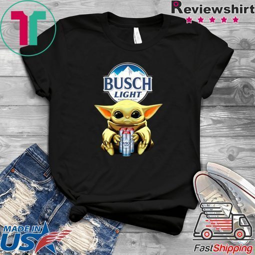 Baby Yoda Hug Busch Light Beer Gift T-Shirt