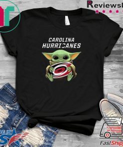 Baby Yoda Hug Carolina Hurricanes Gift T-Shirt