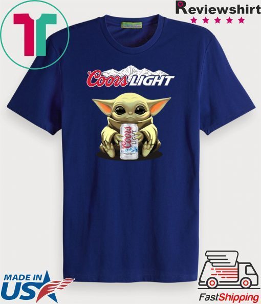 Baby Yoda Hug Coors Light Gift Shirts