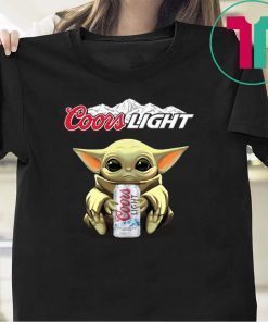 Baby Yoda Hug Coors Light Gift Shirts