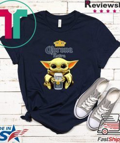 Baby Yoda Hug Corona Extra Beer Gift T-Shirt