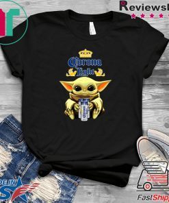 Baby Yoda Hug Corona Light Beer Gift T-Shirt