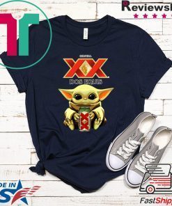 Baby Yoda Hug Dos Equis Beer Gift T-Shirt