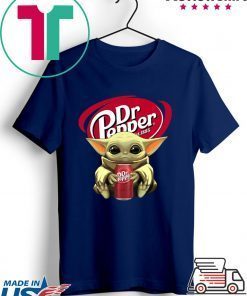 Baby Yoda Hug Dr Pepper 1985 Funny T-Shirts