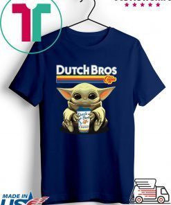 Baby Yoda Hug Dutch Bros Coffee Gift T-Shirt