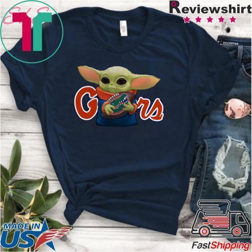 Baby Yoda Hug Florida Gators Gift T-Shirt