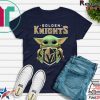 Baby Yoda Hug Golden Knights original T-Shirt