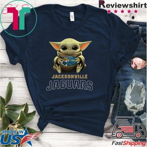 Baby Yoda Hug Jacksonville Jaguars Gift T-Shirt