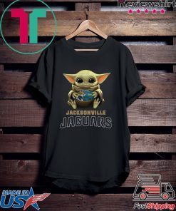 Baby Yoda Hug Jacksonville Jaguars Gift T-Shirt