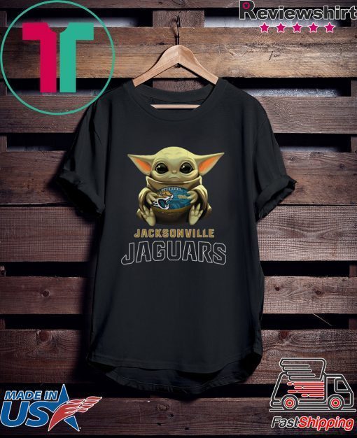 Baby Yoda Hug Jacksonville Jaguars Gift T-Shirt