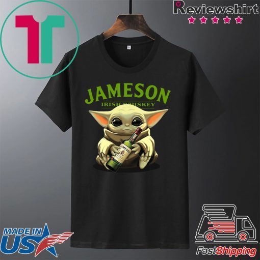 Baby Yoda Hug Jameson Irish Whiskey Gift T-Shirt