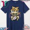 Baby Yoda Hug LSU Tigers Gift T-Shirt